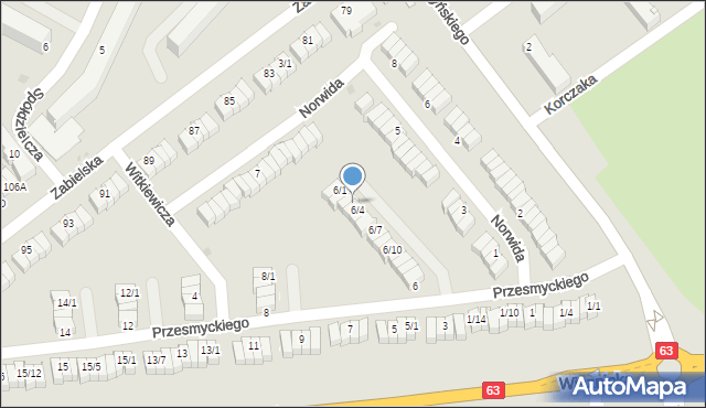 Radzyń Podlaski, Przesmyckiego Zenona, 6/3, mapa Radzyń Podlaski