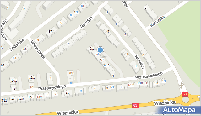 Radzyń Podlaski, Przesmyckiego Zenona, 6/6, mapa Radzyń Podlaski