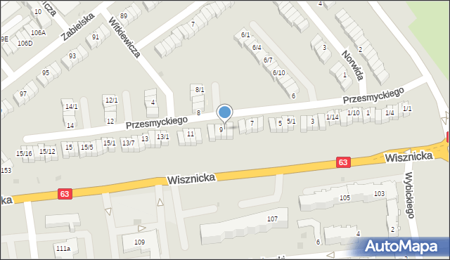 Radzyń Podlaski, Przesmyckiego Zenona, 9/2, mapa Radzyń Podlaski