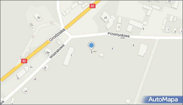 Rakoniewice, Przemysłowa, 4, mapa Rakoniewice