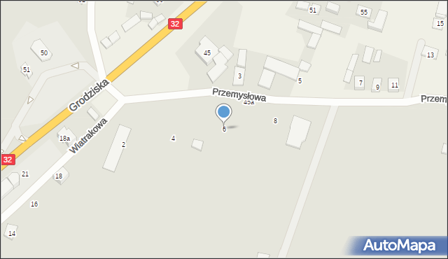 Rakoniewice, Przemysłowa, 6, mapa Rakoniewice