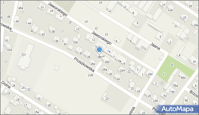 Raszyn, Pruszkowska, 26c, mapa Raszyn
