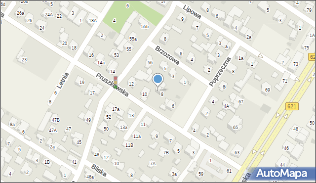 Raszyn, Pruszkowska, 8A, mapa Raszyn