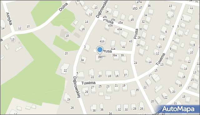 Rawa Mazowiecka, Prusa, 39C, mapa Rawa Mazowiecka