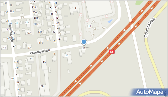 Rawa Mazowiecka, Przemysłowa, 12, mapa Rawa Mazowiecka