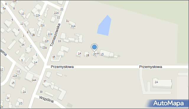 Rawa Mazowiecka, Przemysłowa, 1C, mapa Rawa Mazowiecka
