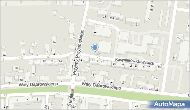 Rawicz, Przyjmy Przyjemskiego, 10, mapa Rawicz