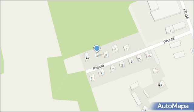 Rokocin, Prosta, 10, mapa Rokocin