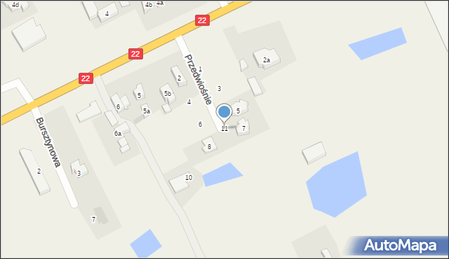 Rokocin, Przedwiośnie, 11, mapa Rokocin