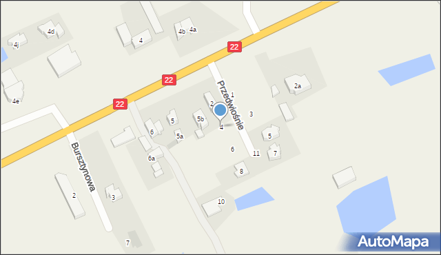 Rokocin, Przedwiośnie, 4, mapa Rokocin