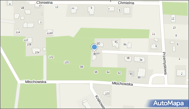 Rozalin, Przemysłowa, 3D, mapa Rozalin