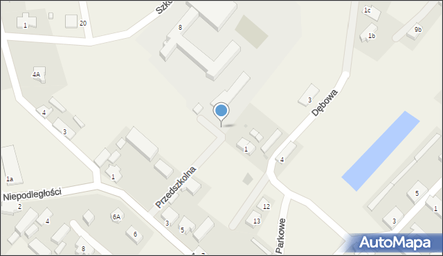 Różanki, Przedszkolna, 3, mapa Różanki