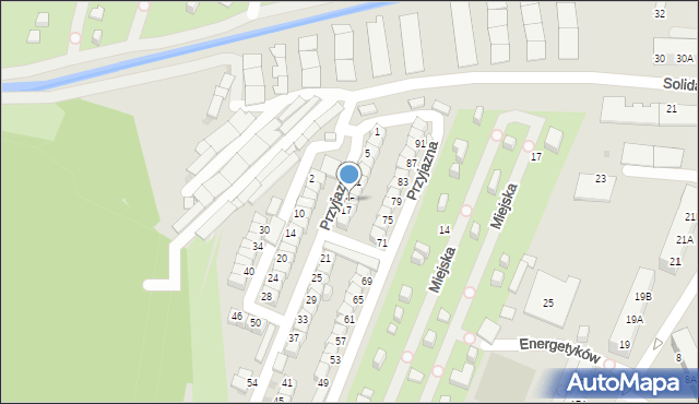 Ruda Śląska, Przyjazna, 15, mapa Rudy Śląskiej