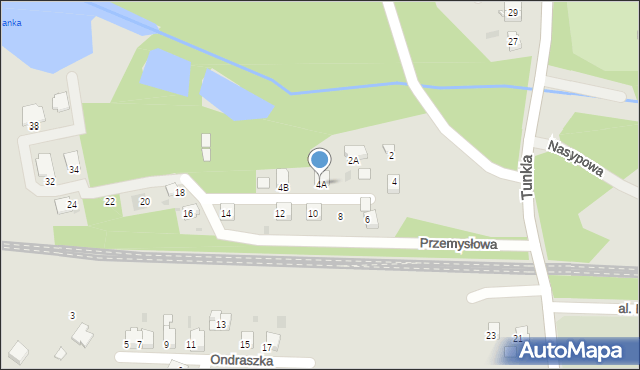 Ruda Śląska, Przemysłowa, 4A, mapa Rudy Śląskiej