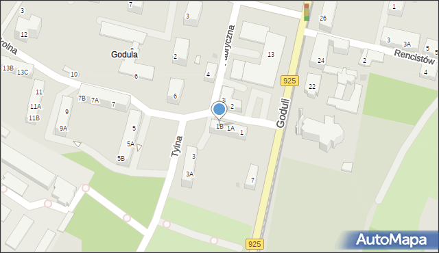 Ruda Śląska, Przedszkolna, 1B, mapa Rudy Śląskiej