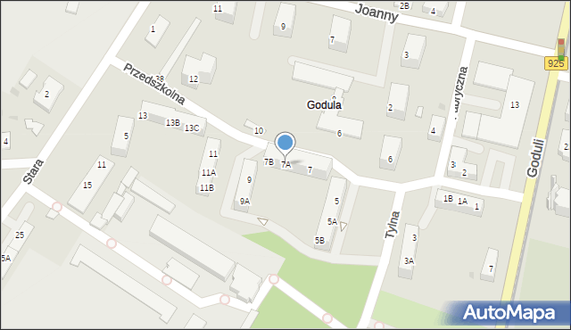 Ruda Śląska, Przedszkolna, 7A, mapa Rudy Śląskiej