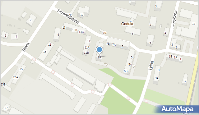 Ruda Śląska, Przedszkolna, 9A, mapa Rudy Śląskiej