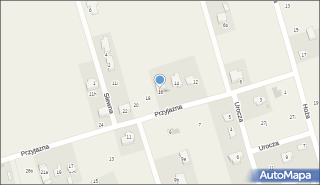 Rudka, Przyjazna, 16, mapa Rudka