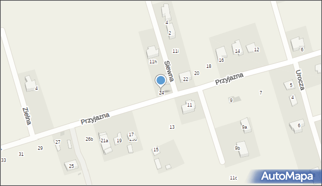 Rudka, Przyjazna, 24, mapa Rudka