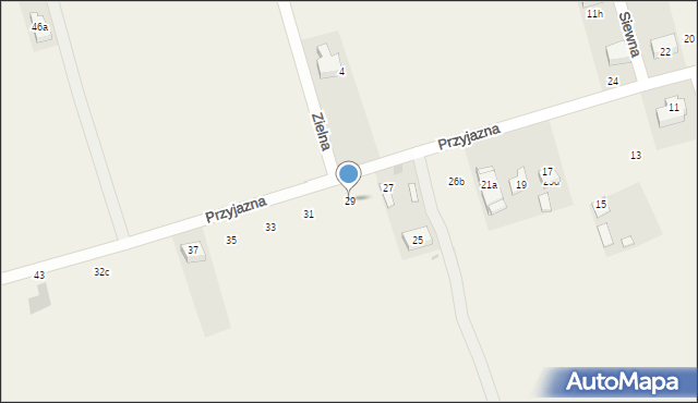 Rudka, Przyjazna, 29, mapa Rudka