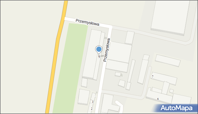 Rudno, Przemysłowa, 5, mapa Rudno