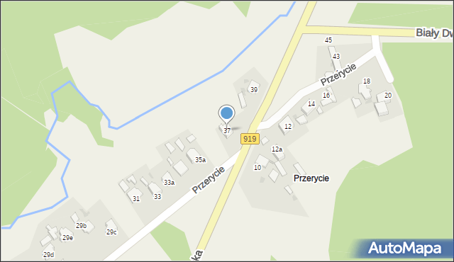 Rudy, Przerycie, 37, mapa Rudy