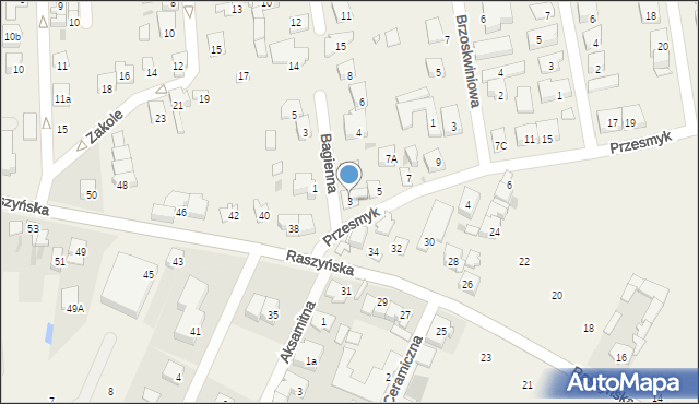 Rybie, Przesmyk, 3, mapa Rybie