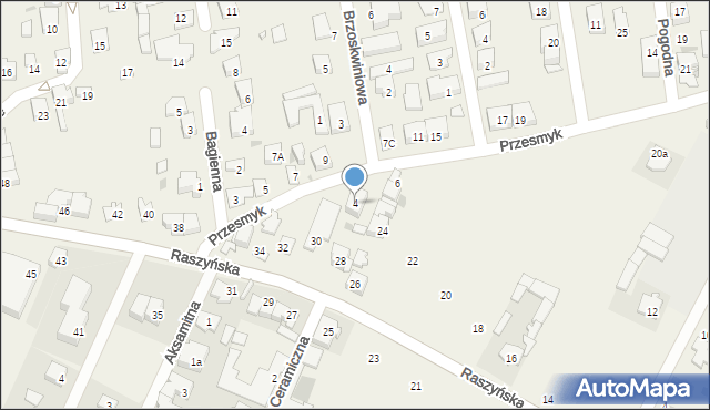 Rybie, Przesmyk, 4, mapa Rybie