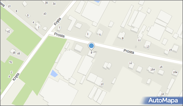 Rybna, Prosta, 4, mapa Rybna