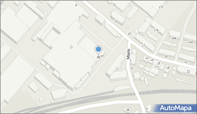Rybnik, Przemysłowa, 8a, mapa Rybnika