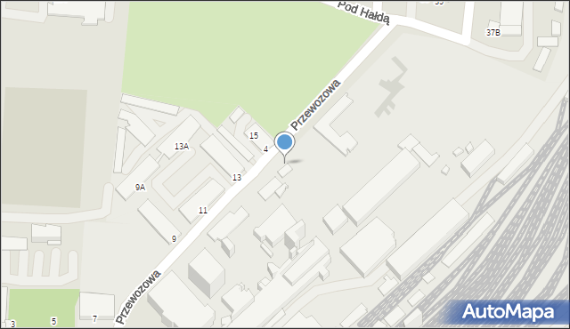 Rybnik, Przewozowa, 16, mapa Rybnika