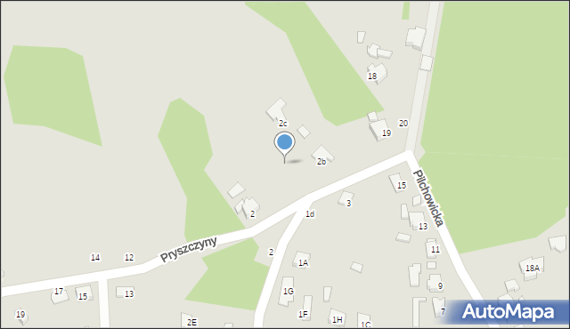 Rybnik, Pryszczyny, 4d, mapa Rybnika