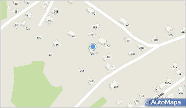 Rybnik, Przejazdowa, 40F, mapa Rybnika