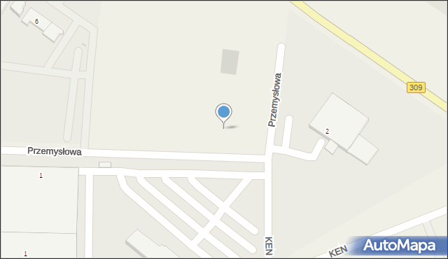 Rydzyna, Przemysłowa, 3, mapa Rydzyna