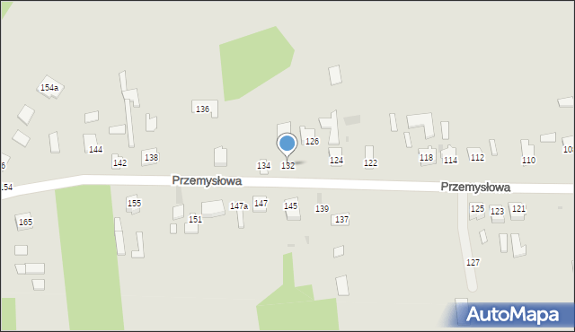 Ryki, Przemysłowa, 132, mapa Ryki