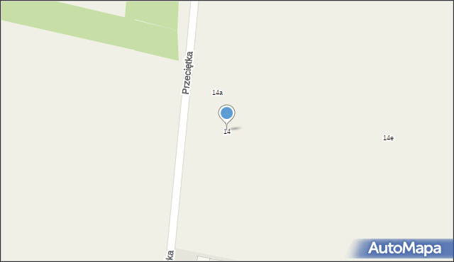 Rzeczyca, Przeciętka, 14, mapa Rzeczyca