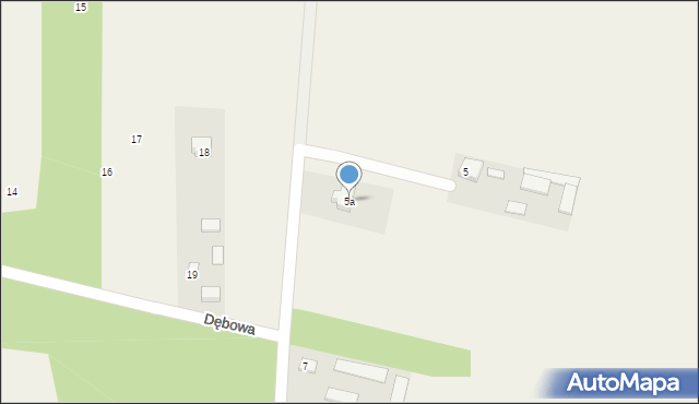 Rzeczyca, Przeciętka, 5a, mapa Rzeczyca