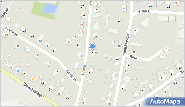 Rzepin, Prusa Bolesława, 6, mapa Rzepin