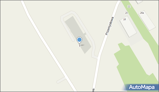 Rzezawa, Przemysłowa, 3, mapa Rzezawa