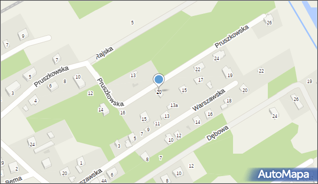Sade Budy, Pruszkowska, 20, mapa Sade Budy