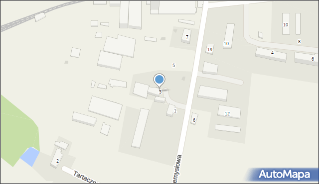 Samborowo, Przemysłowa, 3, mapa Samborowo