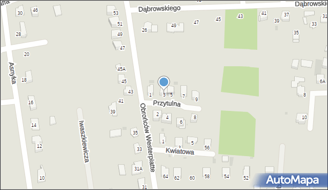 Sandomierz, Przytulna, 3, mapa Sandomierza