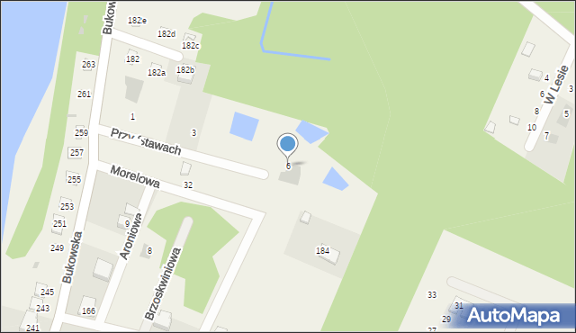 Sapowice, Przy Stawach, 6, mapa Sapowice