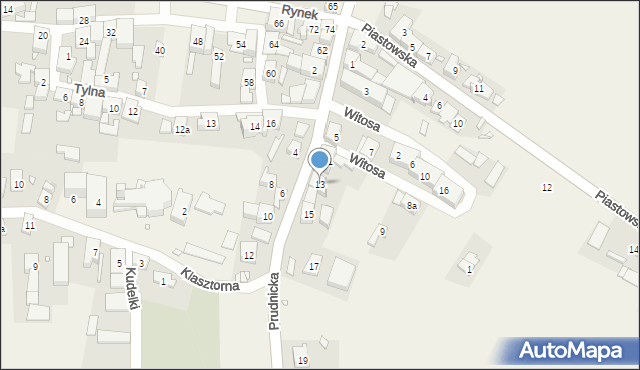 Ścinawa Mała, Prudnicka, 13, mapa Ścinawa Mała