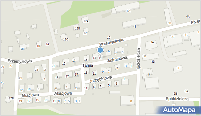 Sędziszów, Przemysłowa, 11, mapa Sędziszów