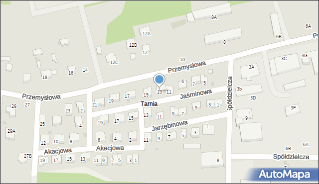 Sędziszów, Przemysłowa, 13, mapa Sędziszów