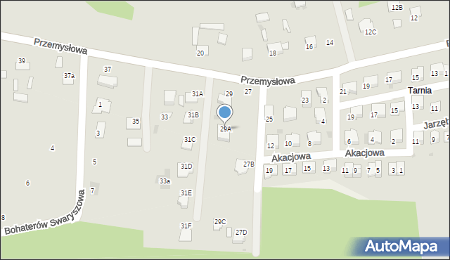 Sędziszów, Przemysłowa, 29A, mapa Sędziszów