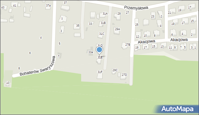 Sędziszów, Przemysłowa, 31E, mapa Sędziszów