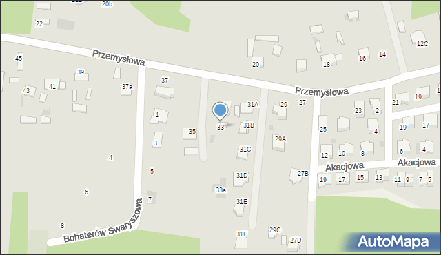 Sędziszów, Przemysłowa, 33, mapa Sędziszów