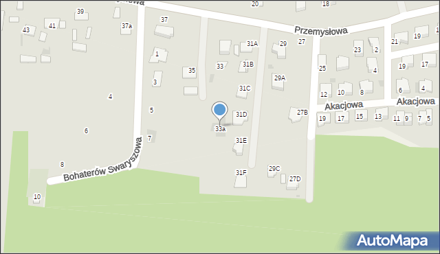 Sędziszów, Przemysłowa, 33a, mapa Sędziszów